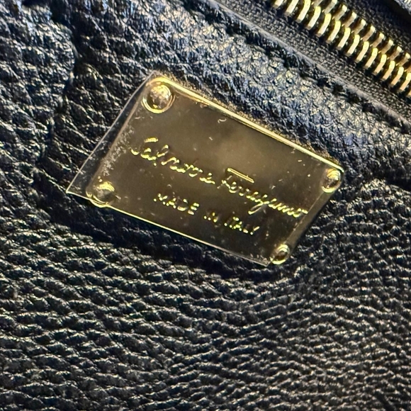 Salvatore Ferragamo Black Pebbled Leather Tote Bag - Brand new unused - Picture 7 of 8